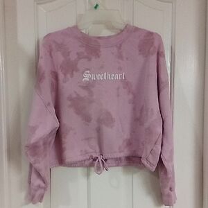Forever 21 Sweetheart Pink Tie-Dye Sweater